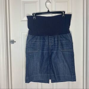 GAP Maternity Jean Skirt Full Belly Panel Size 8